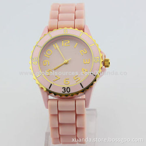 Silicone Quartz Watches, Japan Movement and Battery, 3ATM Water-resistant